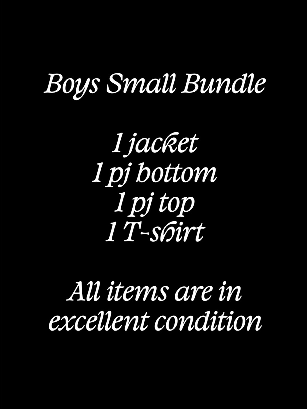 Boys Small Clothing Bundle -